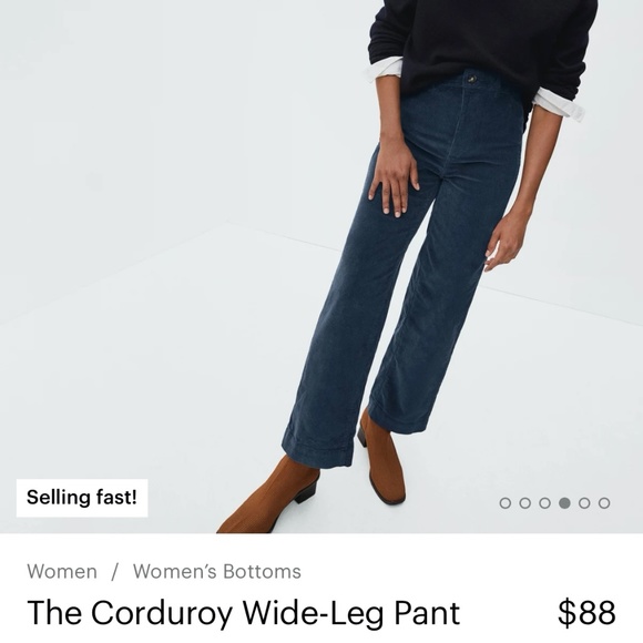 Everlane Pants - Everlane Wide Leg Corduroy Pants